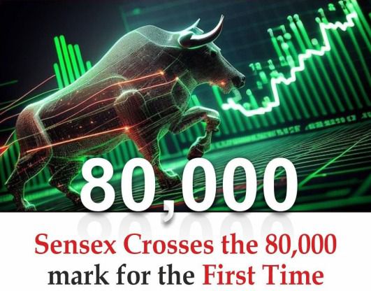 NEWS FLASH: SENSEX CROSSES 80000 MARK