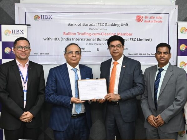 Bank of Baroda receives Approval to operate as Trading-Cum-Clearing Member on India International Bullion Exchange (IIBX) at GIFT City
