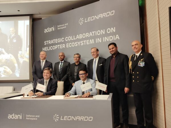 હેલિકોપ્ટર ઇકોસિસ્ટમના નિર્માણ માટે અદાણી ડિફેન્સ અને લિયોનાર્ડો વ્યૂહાત્મક ભાગીદારી