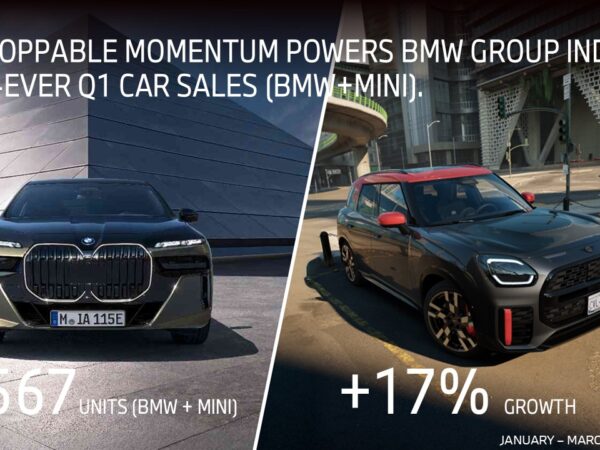 BMW Group Indiaએ Q1 માં કુલ 4,567 કાર્સ વેચી