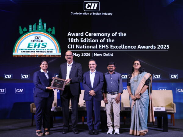 ટાટા કેમિકલ્સના મમ્બાટ્ટુ યુનિટે CII નેશનલ EHS એક્સીલન્સ એવોર્ડ્સ 2025 ખાતે બ્રોન્ઝ મેડલ જીત્યો